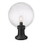 Z-Lite Laurent Outdoor Pier Mounted Fixture, 1-Light, 12 In.W x 17.75 In.H, Black/Clear Seedy 599PHB-553PM-BK - alternate 8